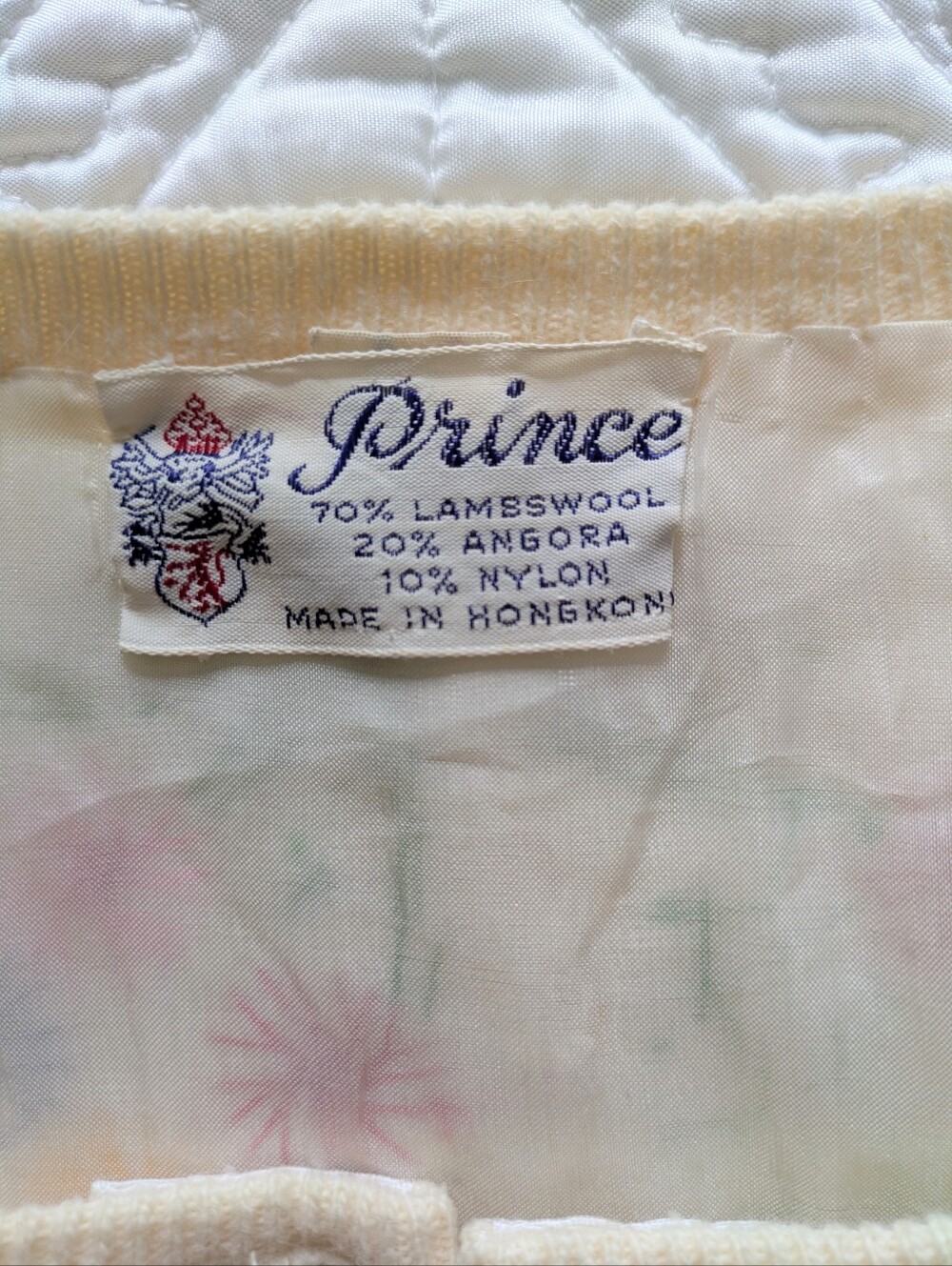 Vintage Ivory Embroidered & Pastel Beaded Floral Cardigan with Pearly Buttons - Picture 2 of 9